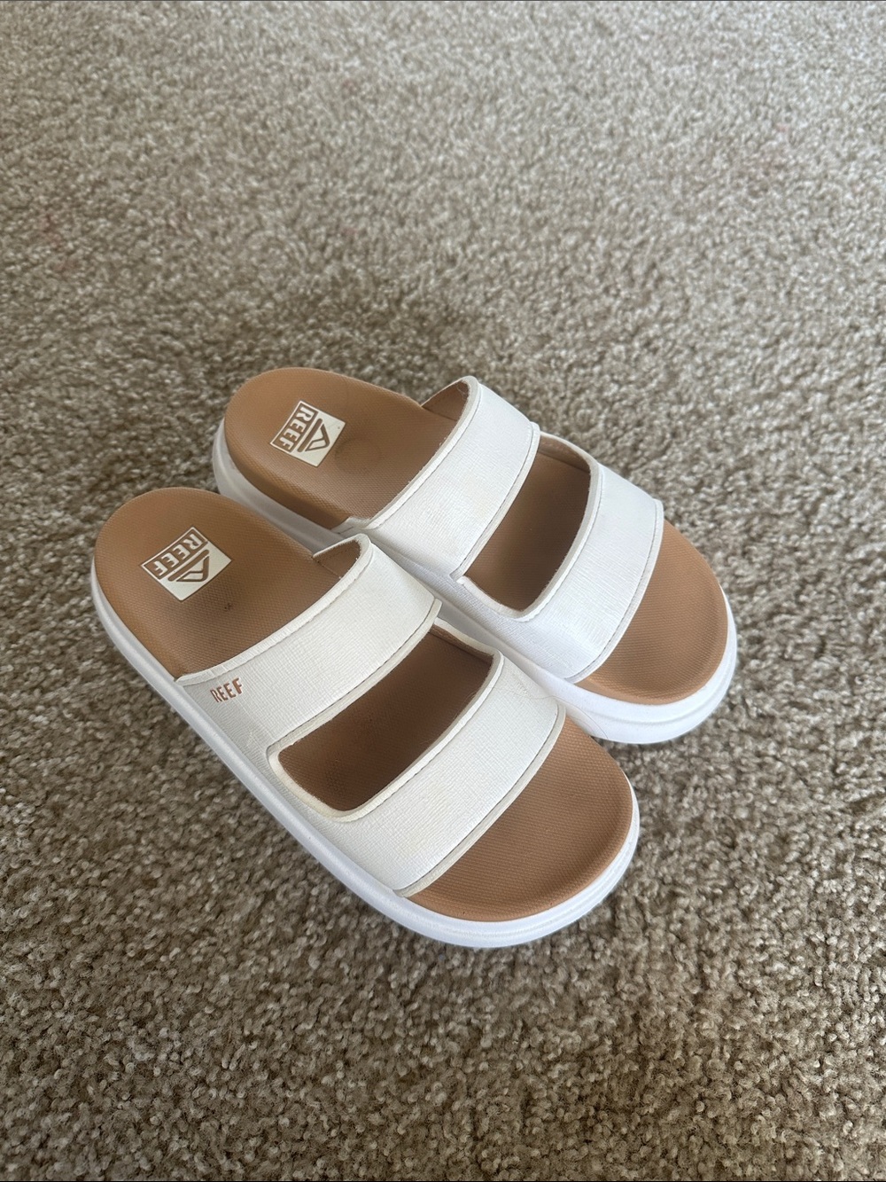 Reef Bondi Platform Cushion Two-Strap Slide Sandals